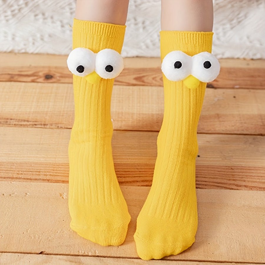 Funny Big Eyes Trendy Socks - itzy bitsy
