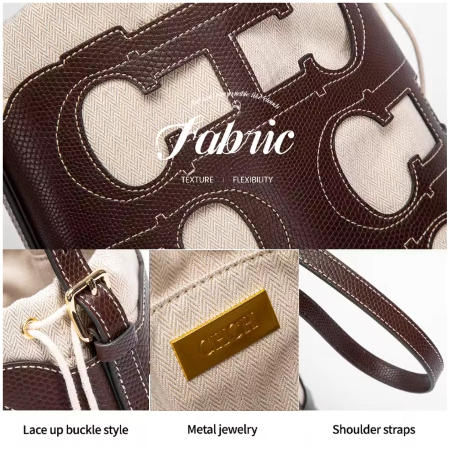 CHCH Doma Insignia Cut Out Bucket | Small Shoulder Bag