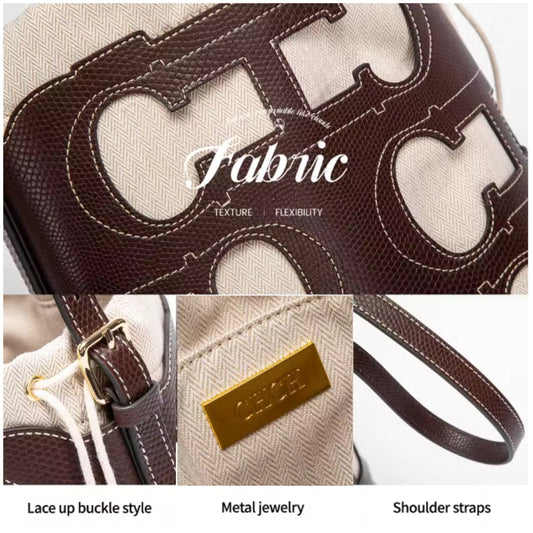 CHCH Doma Insignia Cut Out Bucket | Small Shoulder Bag