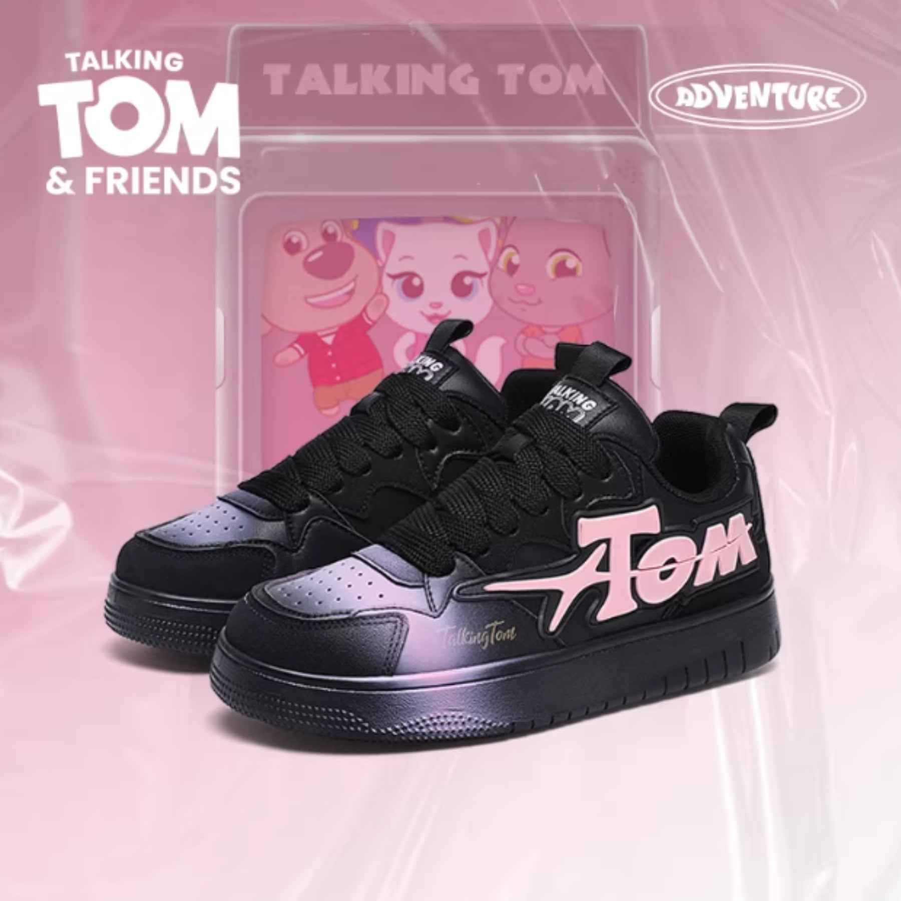 TALKING TOM | Sports Board Shoes - Black/Pink