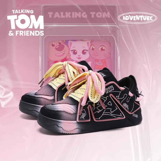 TALKING TOM | Graffiti Casual Sneakers - Black