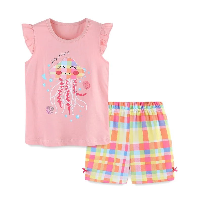 Girls 2pcs Cute Sleeveless Summer Set - itzy bitsy