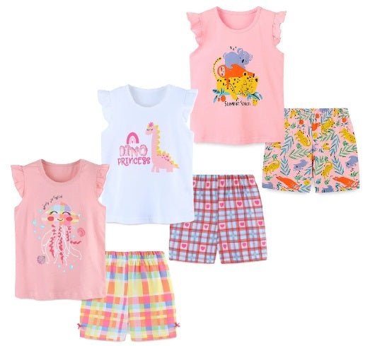 Girls 2pcs Cute Sleeveless Summer Set - itzy bitsy