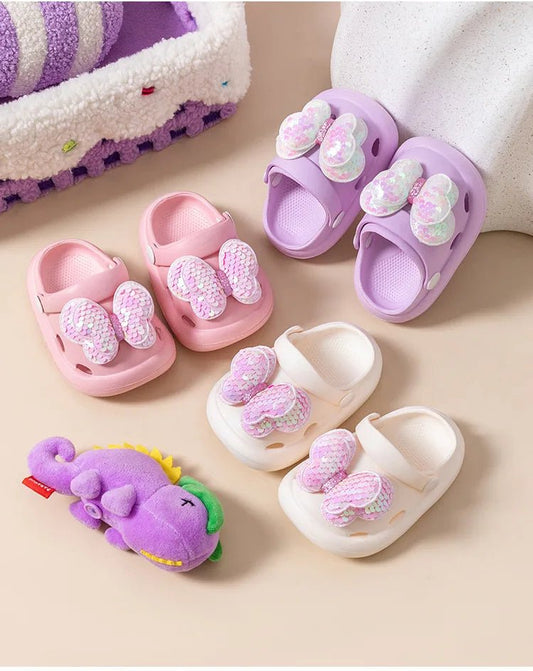 Girl's Adorn With Cute Bows Sandals - itzy bitsy