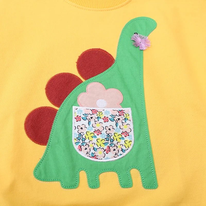 Girls Animal Embroidery Pullover - itzy bitsy