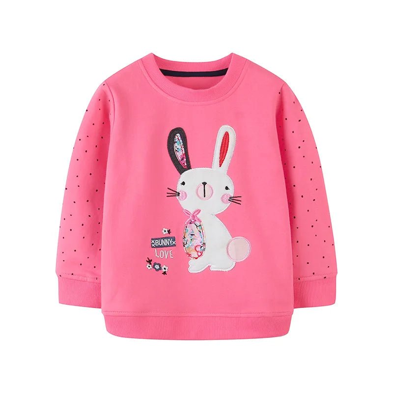 Girls Animal Embroidery Pullover - itzy bitsy