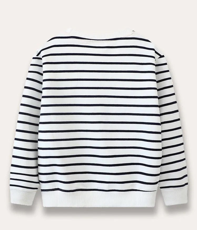 Girls Animal Embroidery Pullover - itzy bitsy