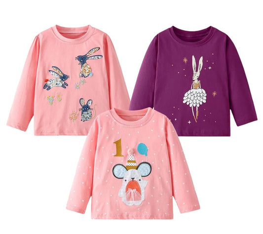 Girls Animals Prints Long Sleeve - itzy bitsy