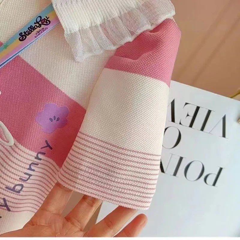 Girls Bunny Polo Shirt Dress - itzy bitsy