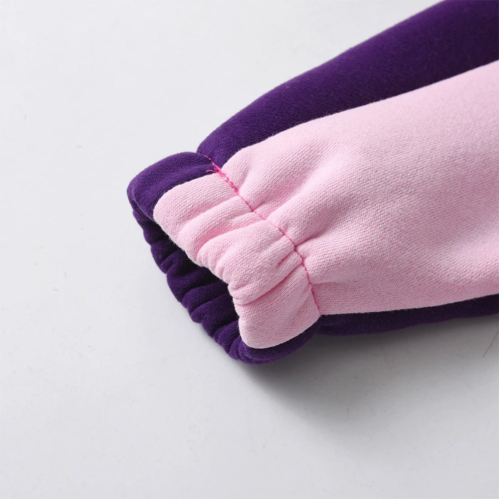 Girls Butterfly Printed Fleece Zipper Jacket - itzy bitsy