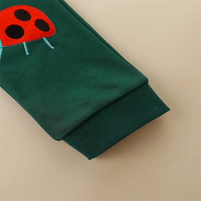 Girls Colorful Embroidery Trackpants - itzy bitsy