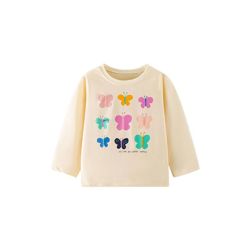 Girls Cute Applique Long Sleeve - itzy bitsy