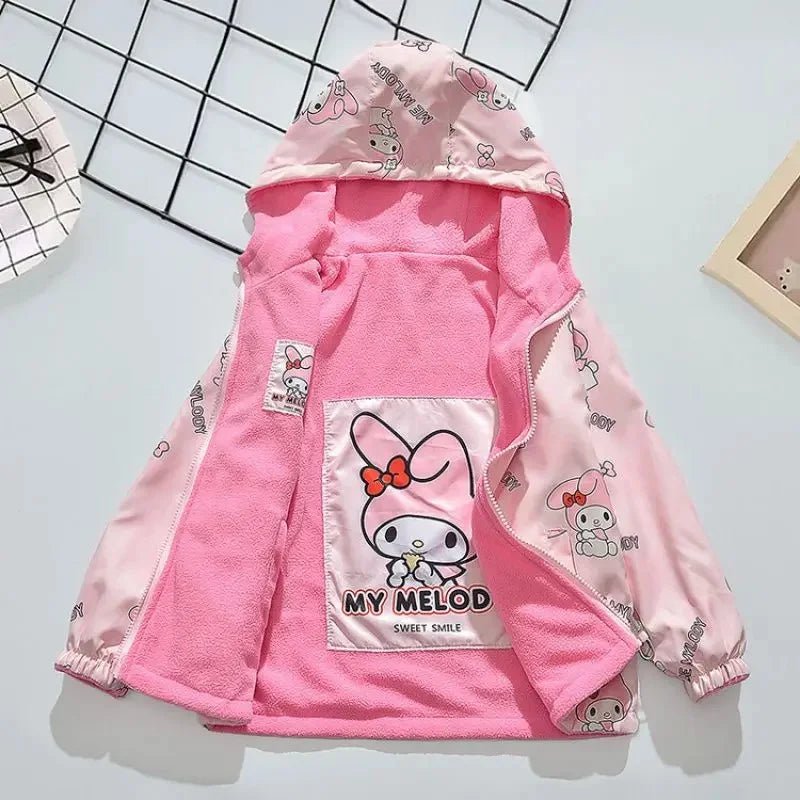 Girls Double - Sided Fleece - Lined Jacket - itzy bitsy