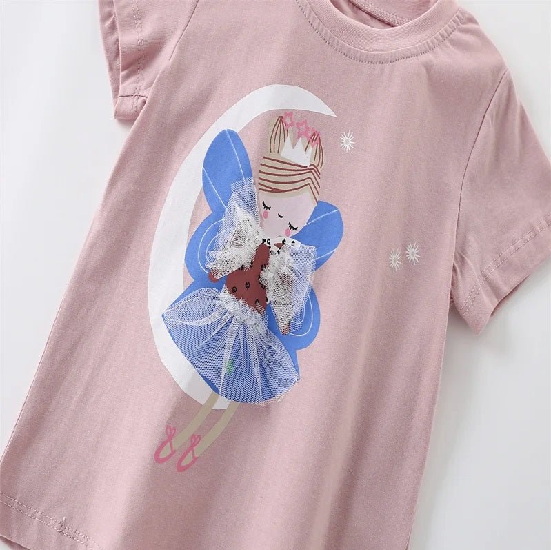 Girls Embroidered T Shirts - itzy bitsy
