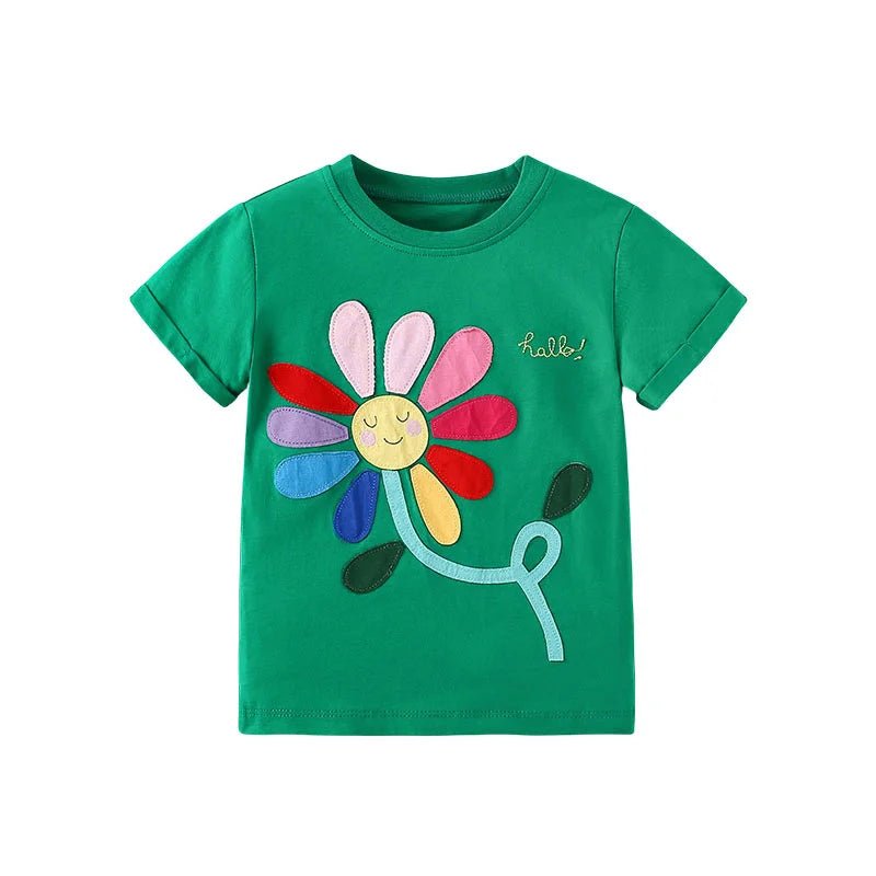 Girls Embroidered T Shirts - itzy bitsy