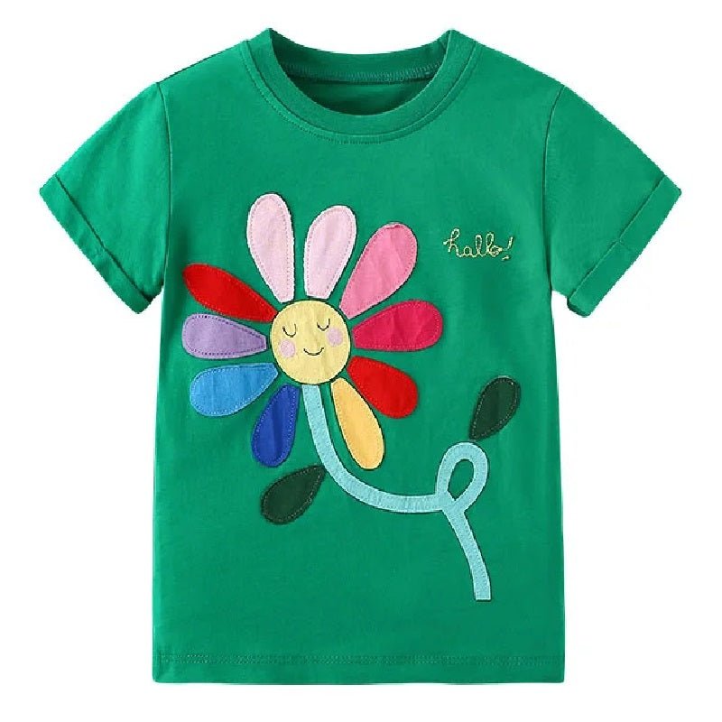 Girls Embroidered T Shirts - itzy bitsy