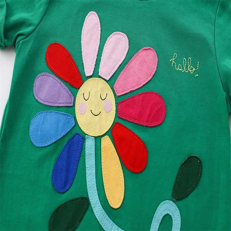 Girls Embroidered T Shirts - itzy bitsy