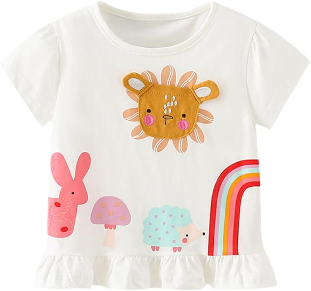 Girls Embroidered T Shirts - itzy bitsy