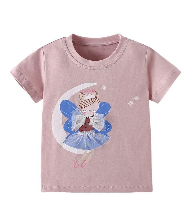 Girls Embroidered T Shirts - itzy bitsy