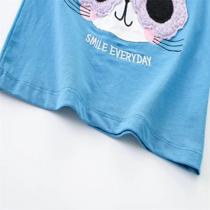 Girls Embroidered T Shirts - itzy bitsy