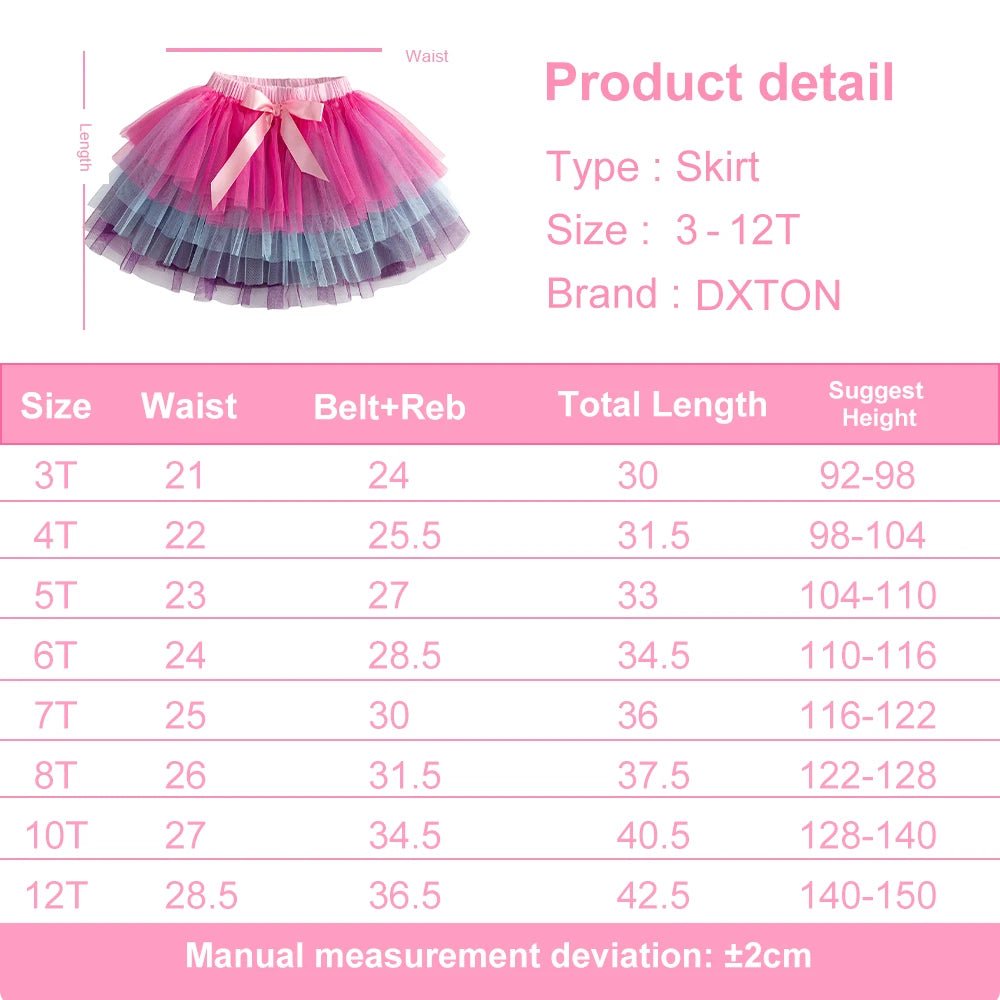 Girls Layer Gradient Tutu Skirt - itzy bitsy