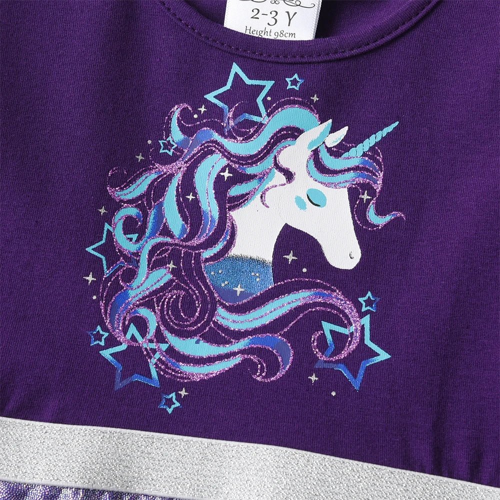 Girls Long Sleeve Metalic Dress - itzy bitsy