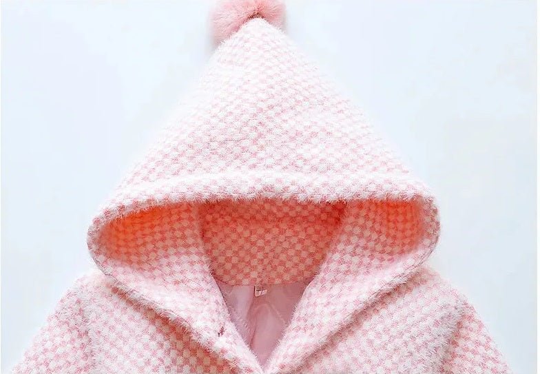 Girls Mink Velvet Woolen Coat 3 - 14Y - itzy bitsy