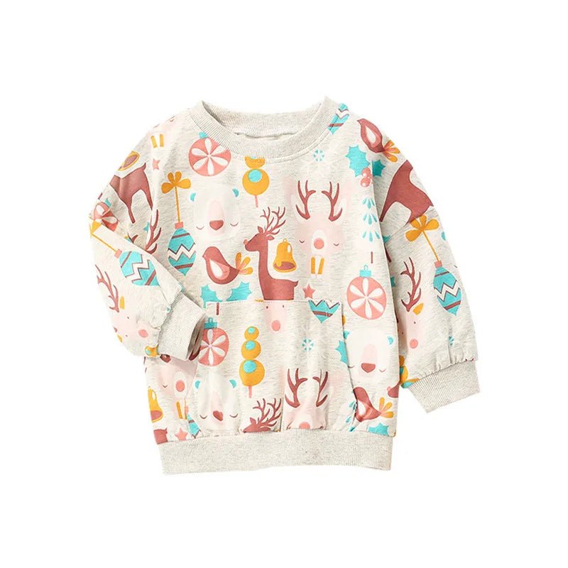 Girls Printed Pullover - itzy bitsy