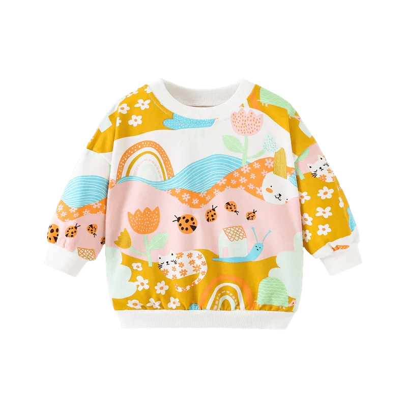 Girls Printed Pullover - itzy bitsy