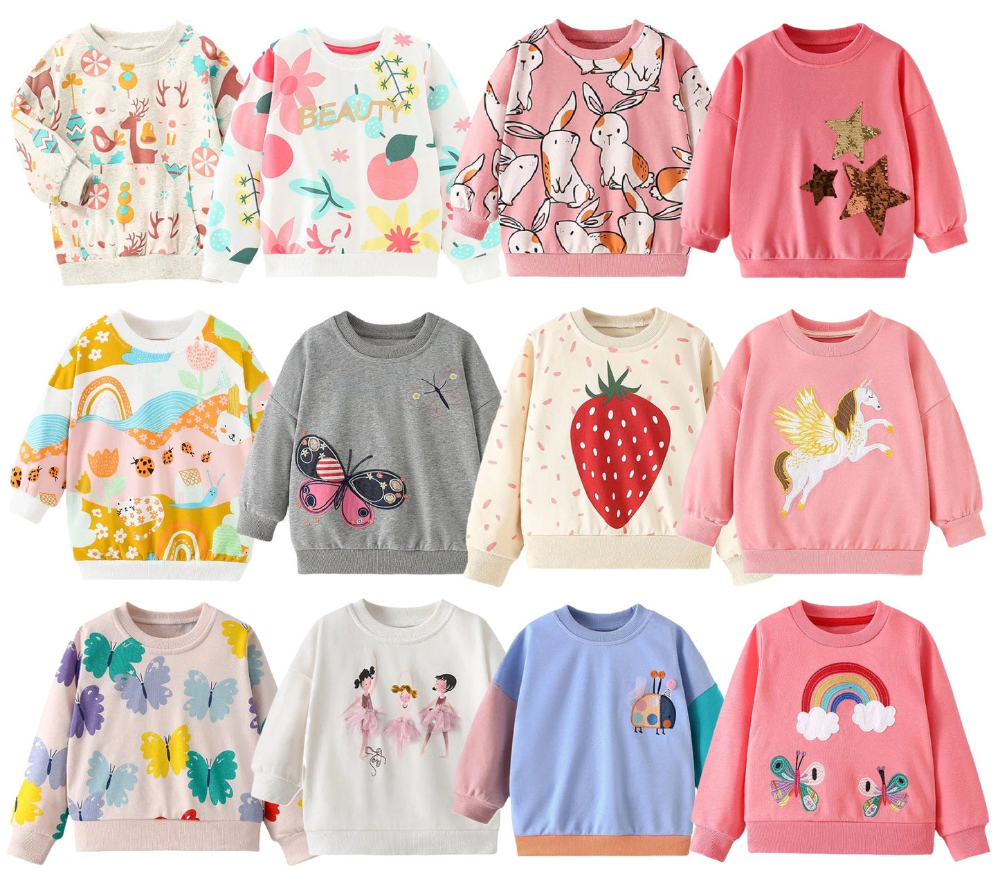 Girls Printed Pullover - itzy bitsy