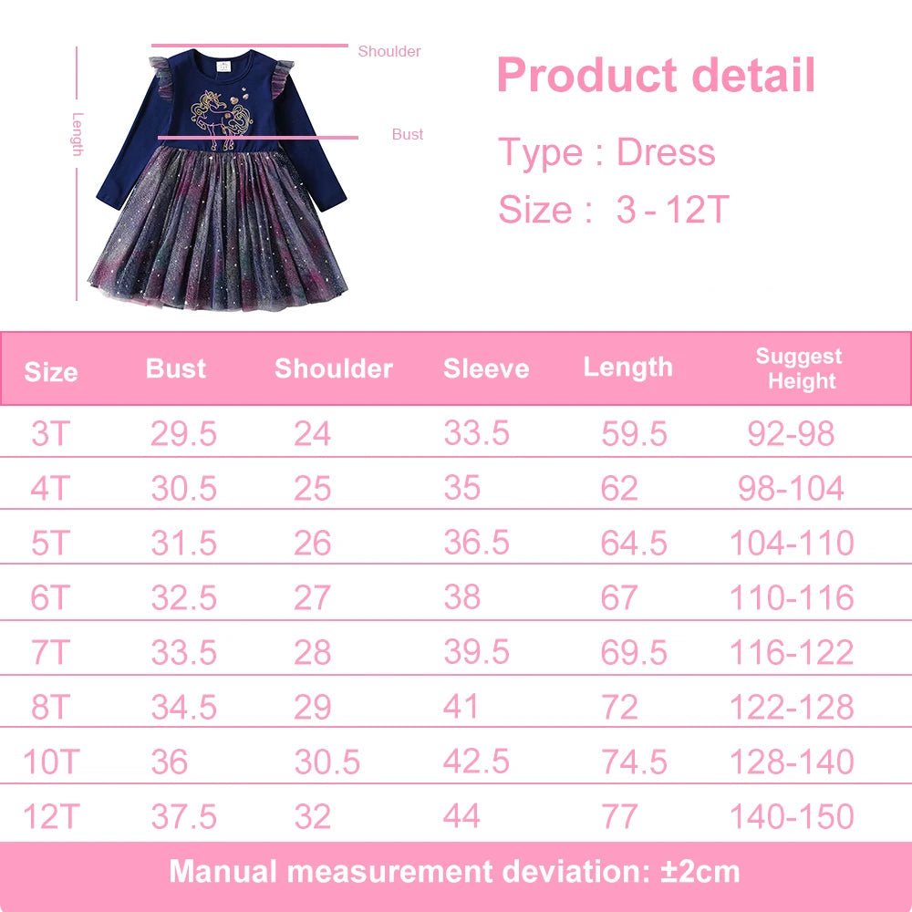 Girls Ruffles Long Sleeve Dress - itzy bitsy