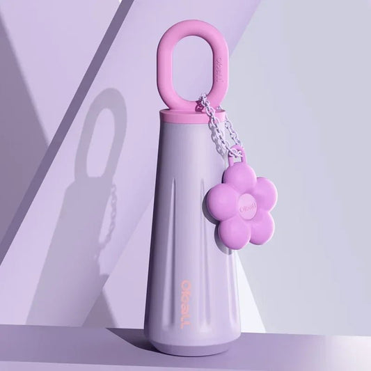 Girls Stainless Steel Insulated Simple Elegant Water Bottle 450ML - itzy bitsy