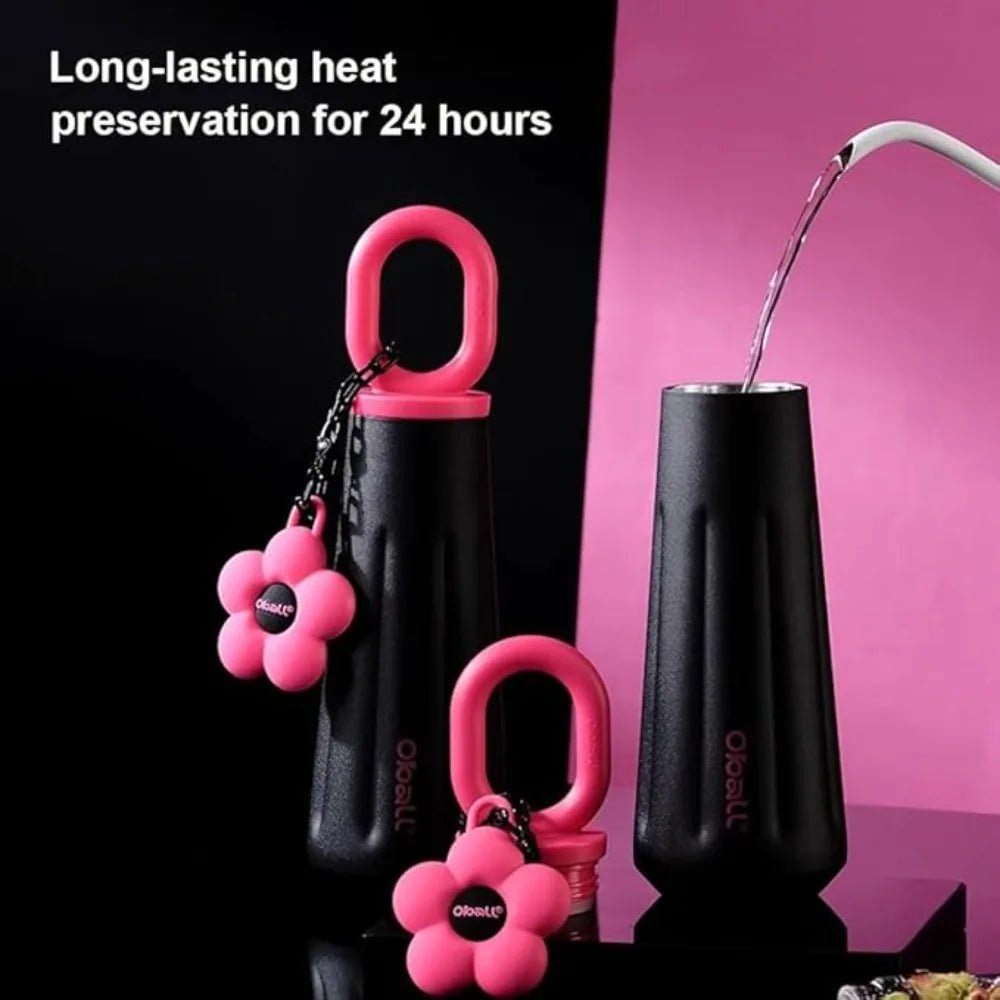 Girls Stainless Steel Insulated Simple Elegant Water Bottle 450ML - itzy bitsy