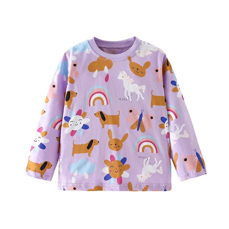 Girls Unicorn Rainbow Long Sleeve - itzy bitsy
