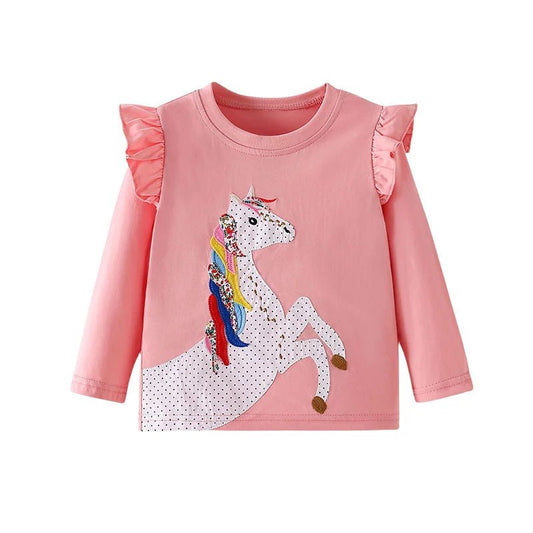 Girls Unicorn Rainbow Long Sleeve - itzy bitsy