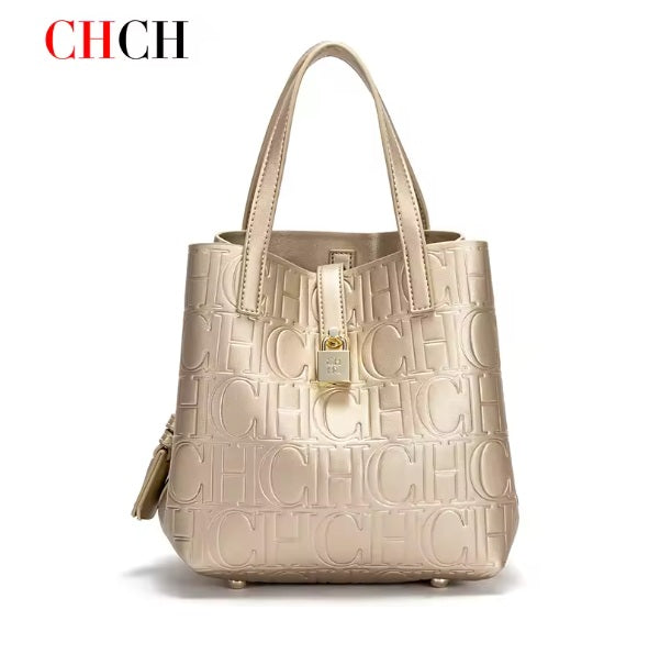 CHCH Women's Matryoshka Locked Hobo Bucket Bag