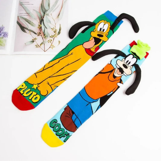 Goofy & Pluto Big Ears Knee - Length Socks - itzy bitsy