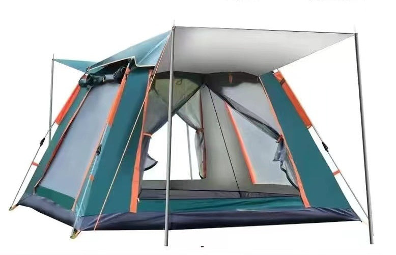 Green Automatic Hexagonal Tent