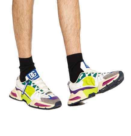 Dolce & Gabbana Air Master Sneakers | White Orange