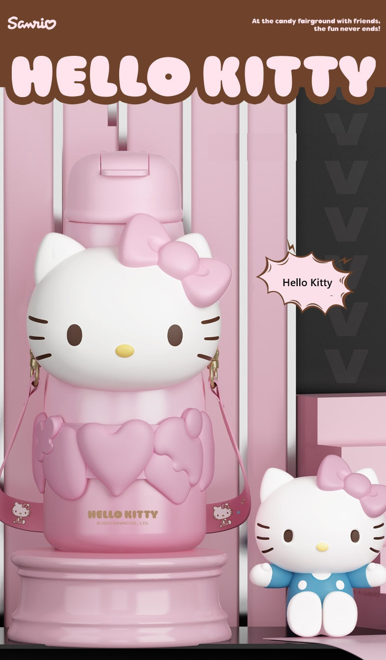 650ml  Kitty & Friends Stainless Steel Insulated Water Bottle