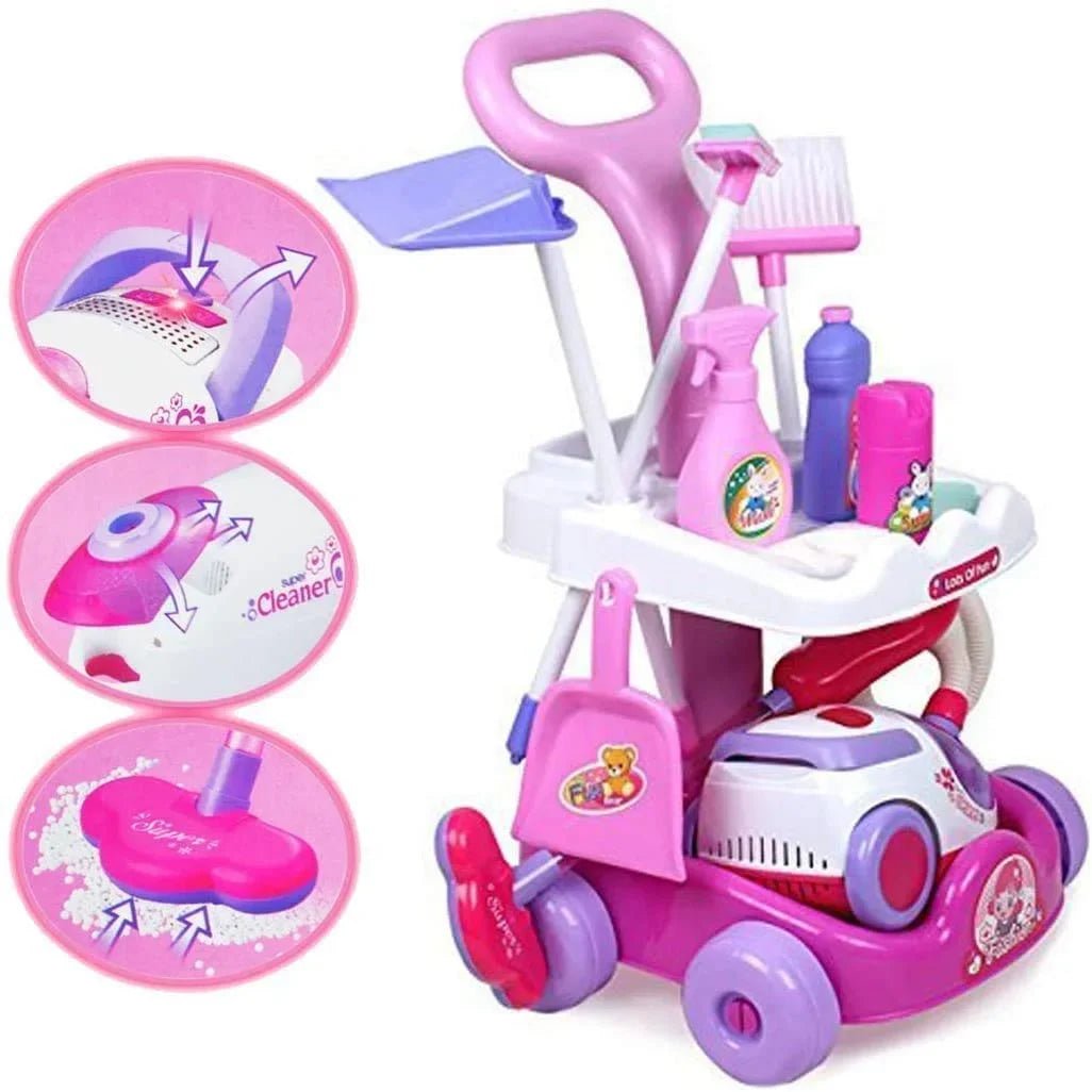 Housekeeping Cleaning Trolley Playset - itzy bitsy