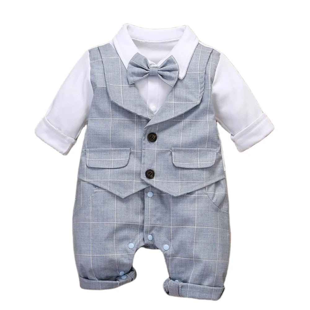 Infant Formal Party Suit Plaid Outfit - itzy bitsy