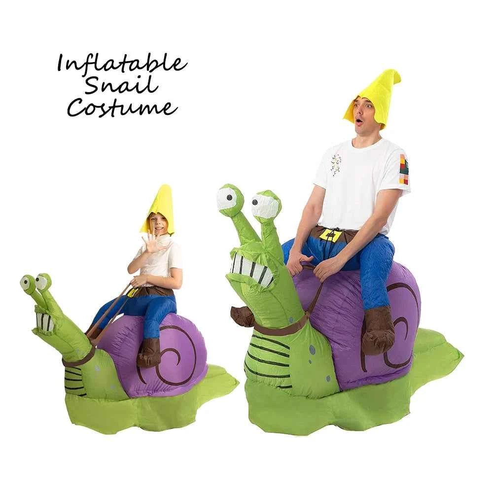 Inflatable Snail Ride Costume - itzy bitsy