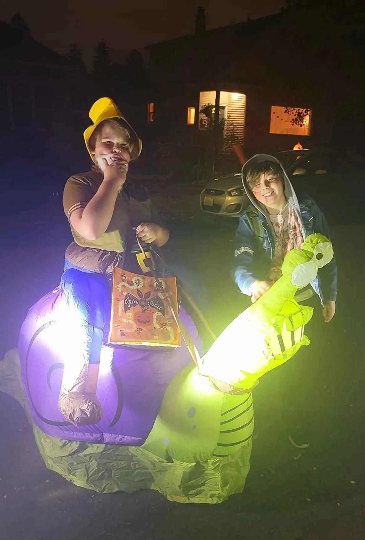 Inflatable Snail Ride Costume - itzy bitsy