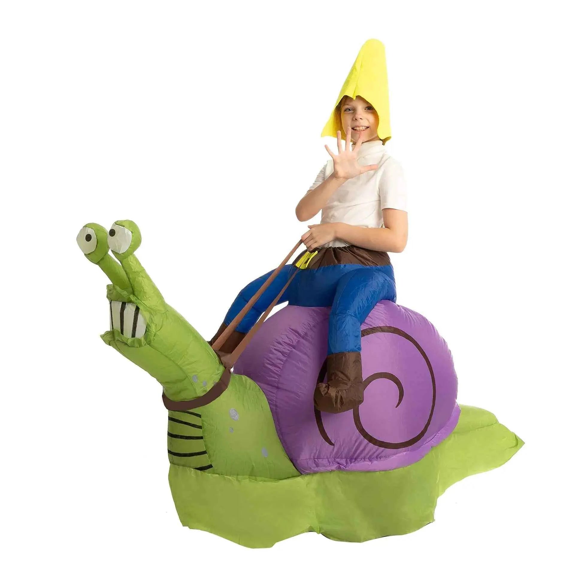 Inflatable Snail Ride Costume - itzy bitsy