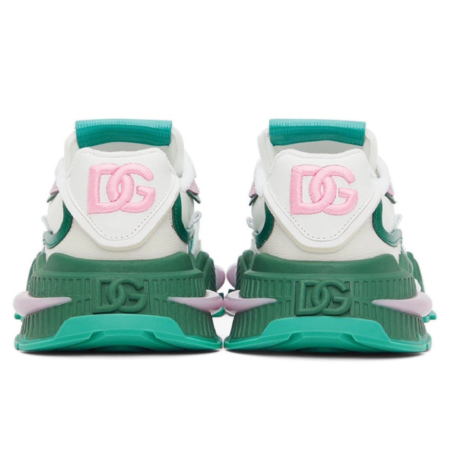 D&G Designer Inspired Air Master Sneakers Women | Green-Pink
