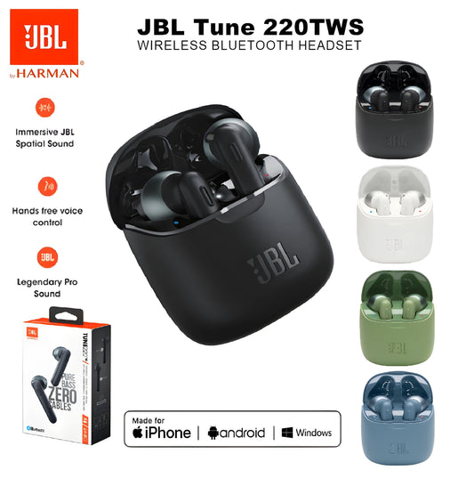 JBL Tune 220TWS True Wireless Earbuds with Mic - itzy bitsy