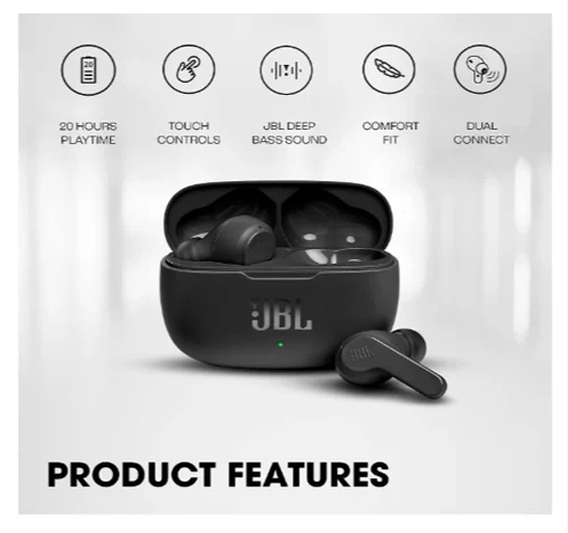 JBL Wave 200TWS Wireless Earphone with Mic - itzy bitsy