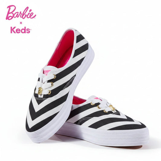 Barbie x Keds Point Striped Platform Sneakers