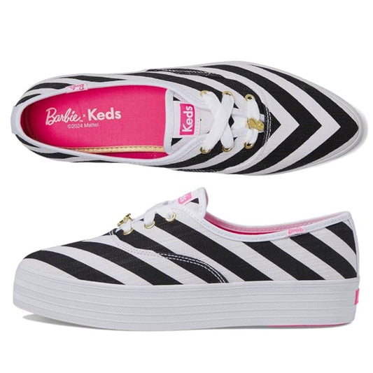 Barbie x Keds Point Striped Platform Sneakers